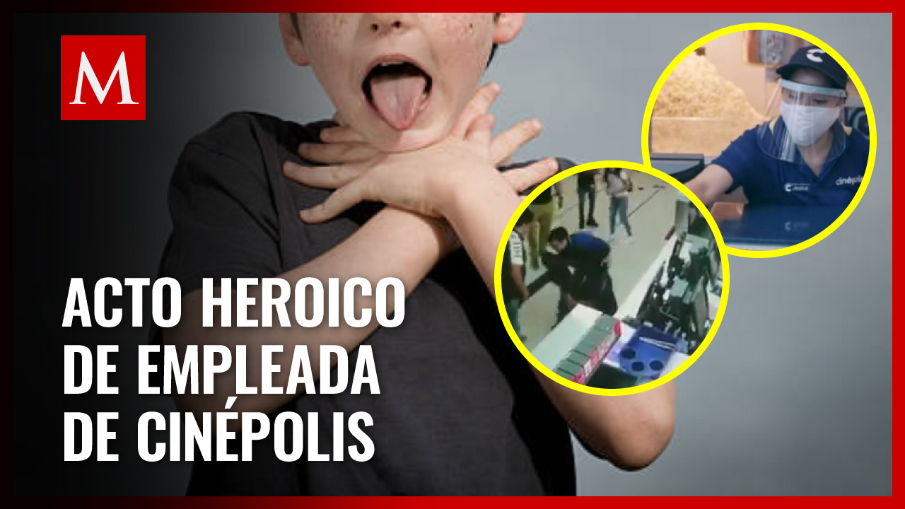 Empleada de Cinépolis salva la vida de un niño de 4 años