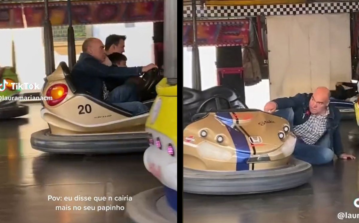 El hombre se cayó de un carrito chocón y se hizo viral | ESPECIAL