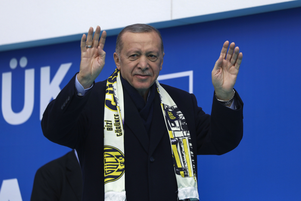 El presidente de Turquía y candidato a la presidencia por la Alianza Popular, Recep Tayyip Erdogan
