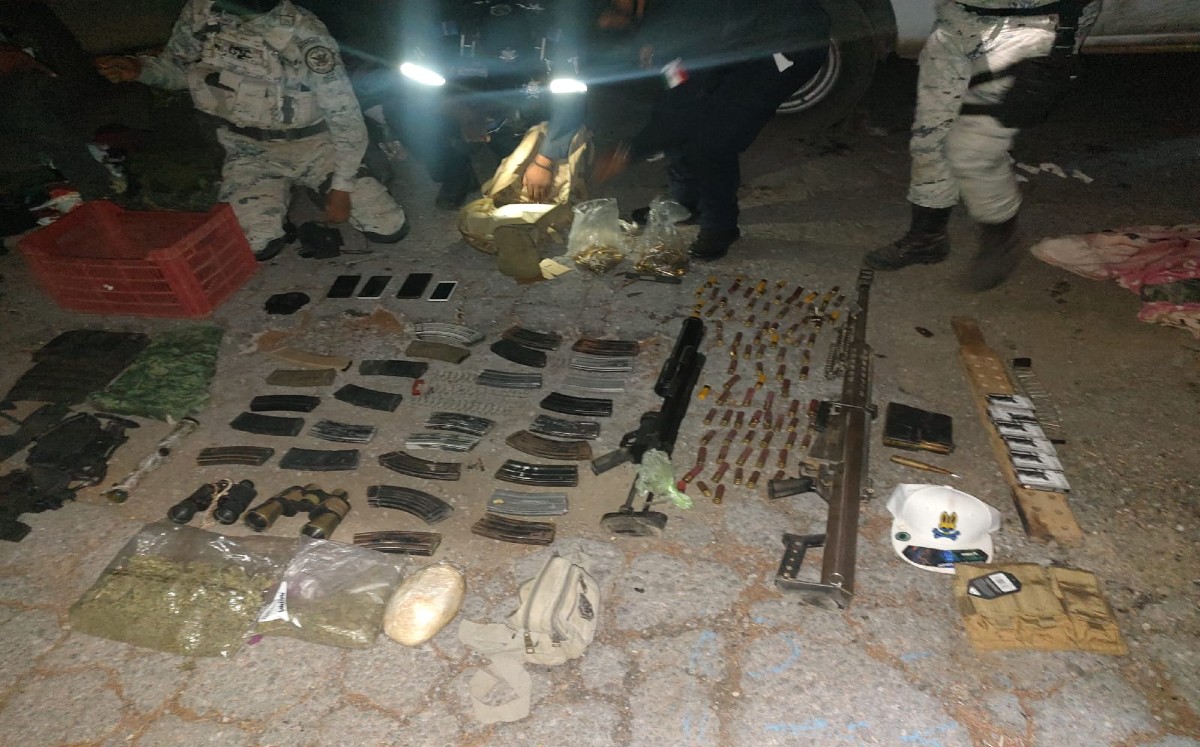 Armamento asegurado por elementos de la Guardia Nacional (Especial)
