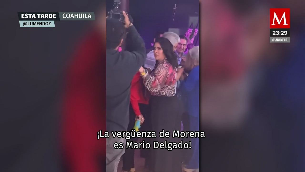 La esposa de Ricardo Mejía discute con Mario Delgado