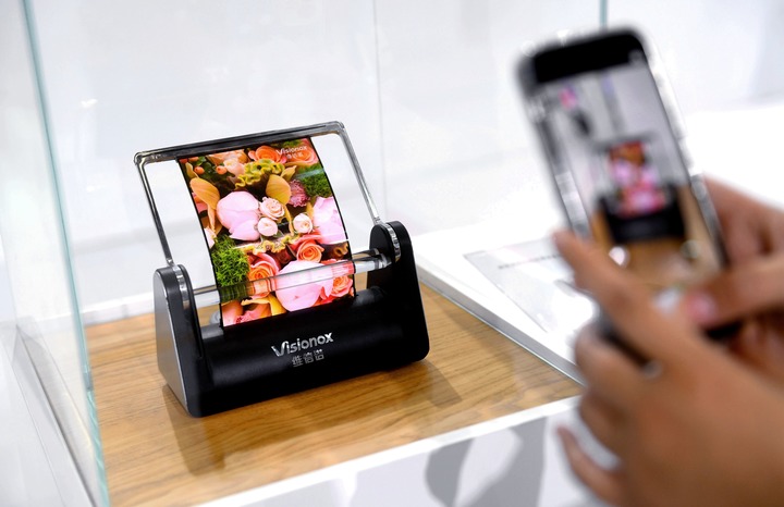 Imagen de la Exposición Internacional de Economía Digital de China 2021 en Shijiazhuang. (Xinhua/Wang Xiao)