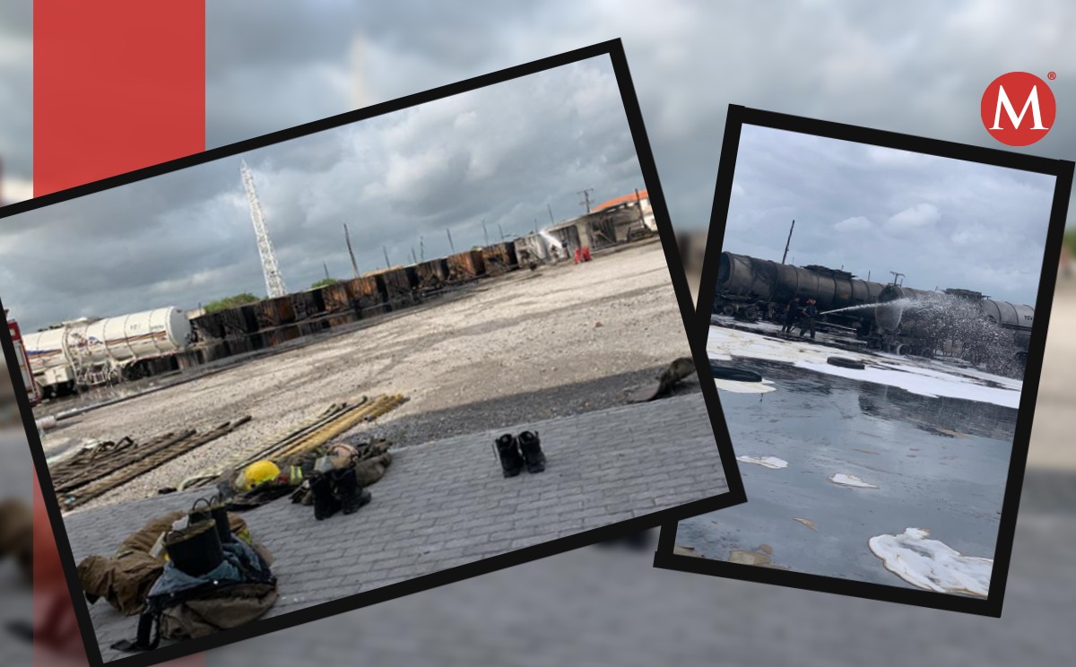 Incendio de pipas con gasolina en Matamoros es controlado por bomberos