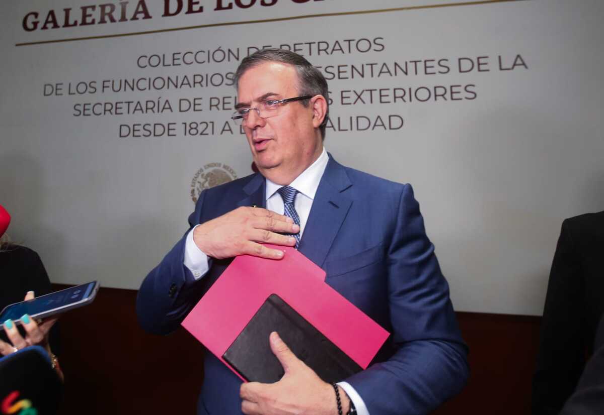 Marcelo Ebrard, secretario de Relaciones Exteriores. (Araceli López)