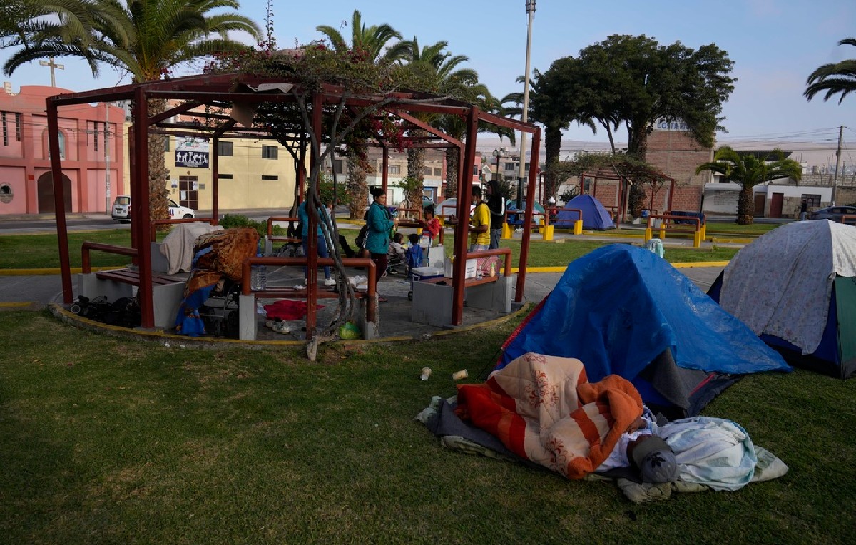 Migrantes venezolanos en Perú (AP)