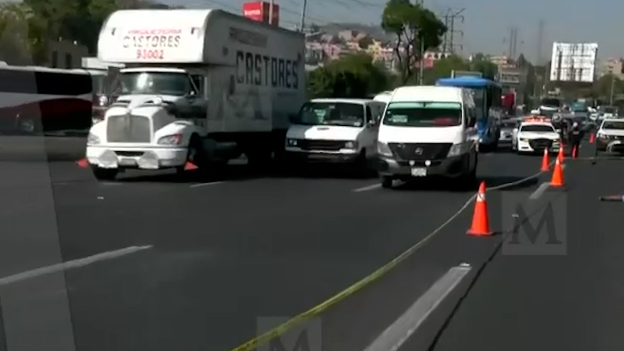 Muere hombre tras ser atropellado en la autopista México-Pachuca