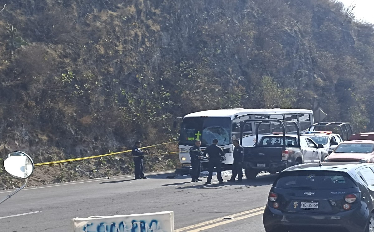 Lugar de los hechos acordonada por policías municipales y guardia nacional (Especial)