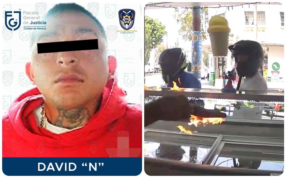 Hombre detenido por incendia paletería en la colonia Morelos. (Especial)
