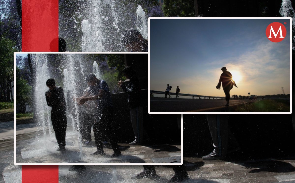 Prevén altas temperaturas en estos estados por ondas de calor. (Fotos: Cuartoscuro / Diseño: Mauricio Ledesma)