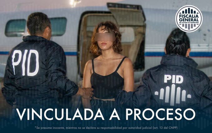 Fue detenida en Puerto Escondido. (Tomada de @fiscaliaqro)