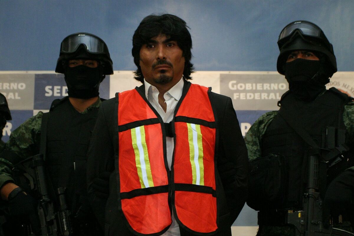 Gerardo Álvarez Vázquez, 'El Indio' o 'El Chayane', durante su detención. (Especial)