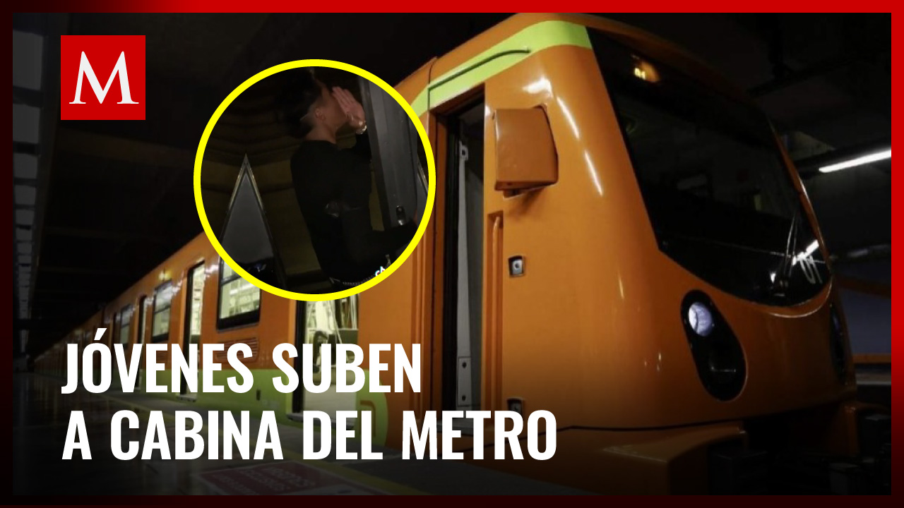 Jóvenes se hacen virales en TikTok por subirse a cabina del metro