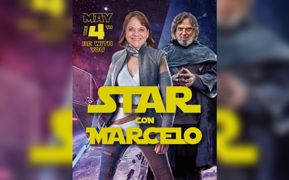 Martha Delgado celebra Día de Star Wars con imagen de Ebrard siendo "líder galáctico". | Twitter