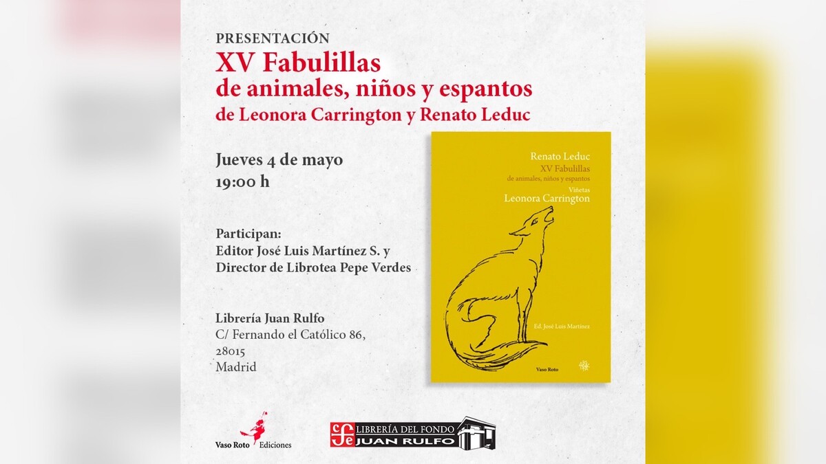 Presentación "XV Fabulillas de animales, niños y espantos"