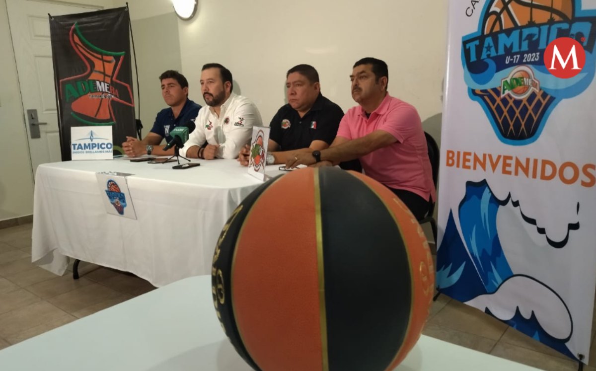 Presentan Campeonato Nacional de Baloncesto U-17 en Tampico. (Sergio Sánchez)