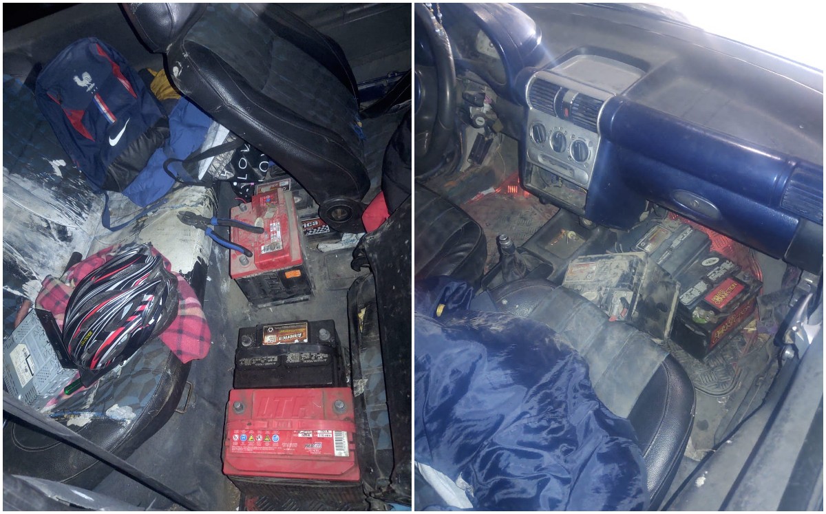 Abandonan automóvil con ocho baterías robadas en Toluca. | Mario C. Rodríguez
