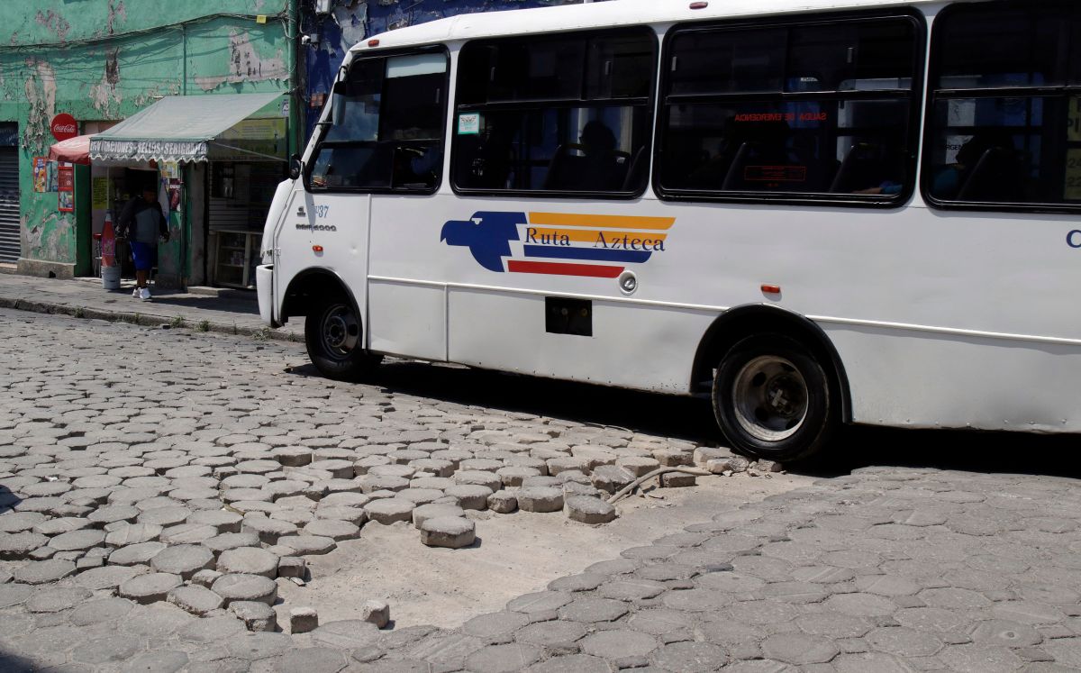 Aspectos de ruta Azteca en el centro histórico de Puebla | Agencia Enfoque