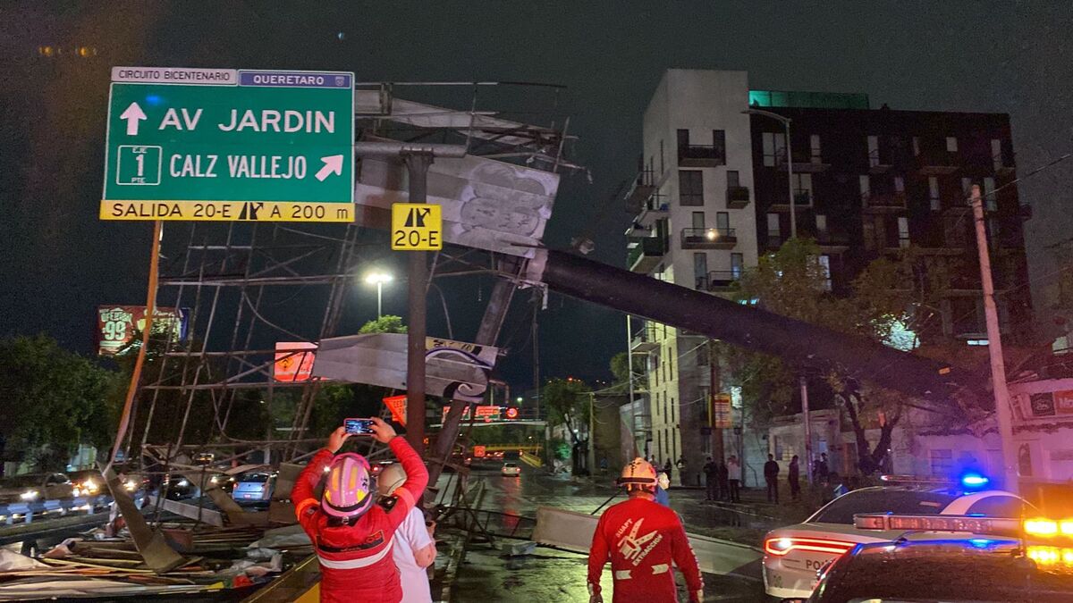 Cae especatacular en Gustavo A. Madero