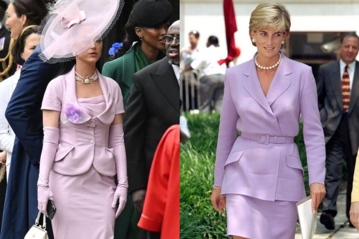 Katy Perry es comparada con Lady Di por usar un look similar en la coronación de Carlos III