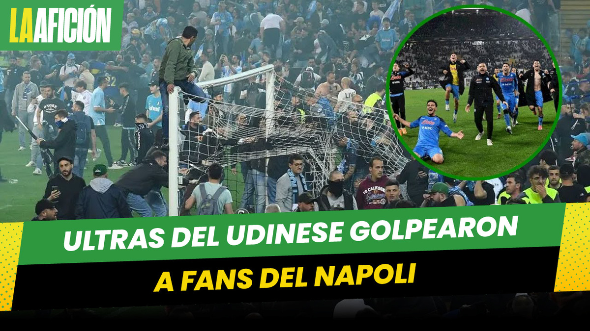 Ultras del Udinese agredieron a aficionados de Napoli