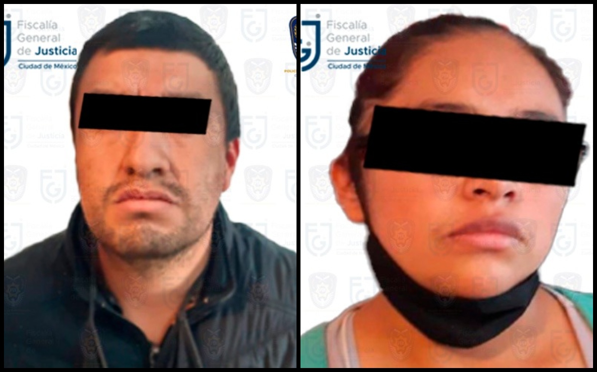 La pareja fue detenida en el municipio de Perote, Veracruz.