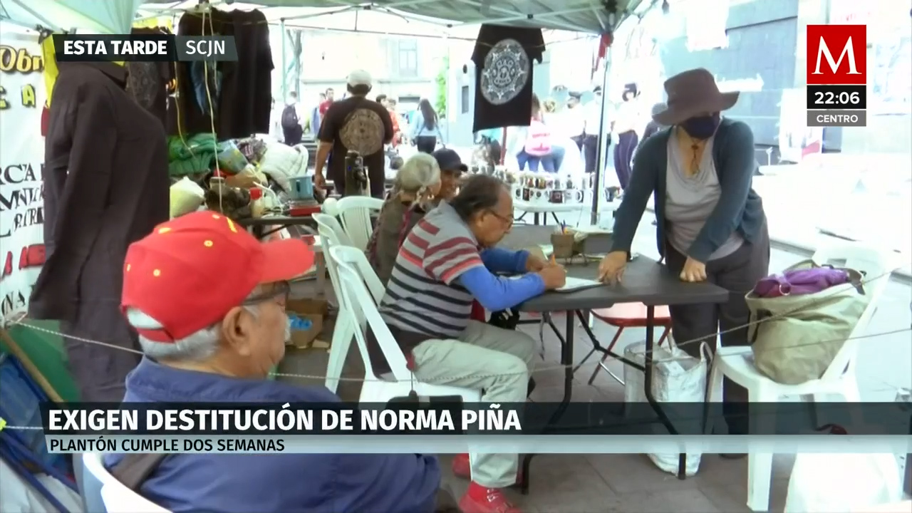 Manifestantes exigen la renunicia de la ministra Norma Piña