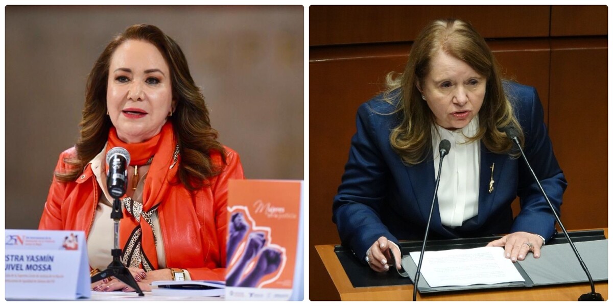 Las ministras Yasmín Esquivel y Loretta Ortiz. (Especial)