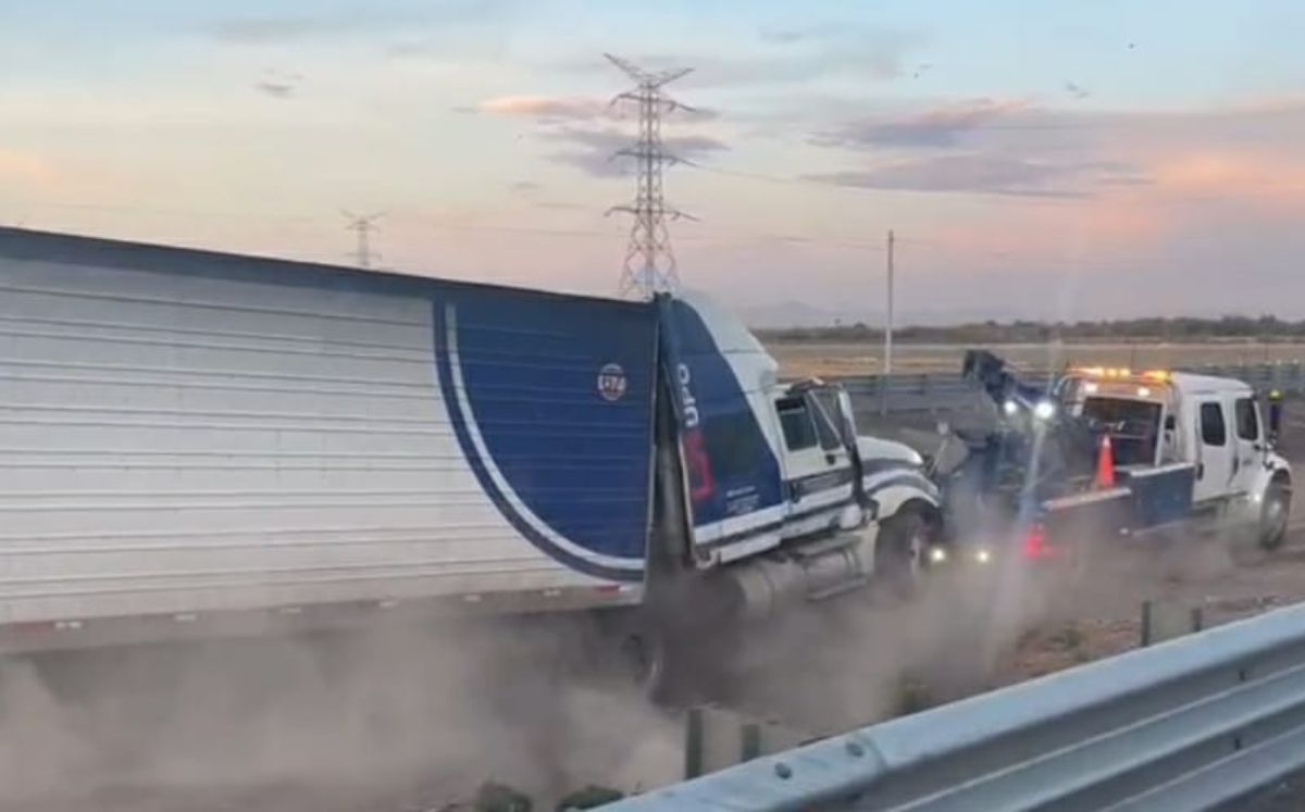 El vehículo de carga pesada llevaba dirección a Torreón.