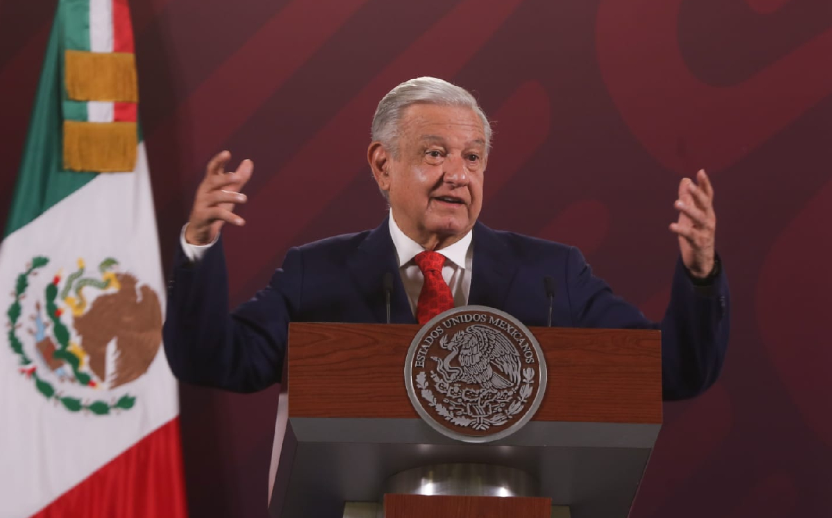 El mandatario encabezó su conferencia de hoy desde Palacio Nacional. | Araceli López