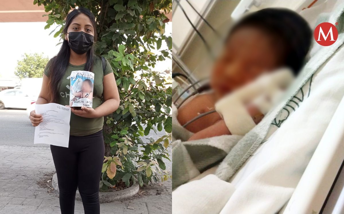 Piden apoyo para bebé de un mes que necesita transplante de corazón| Especial