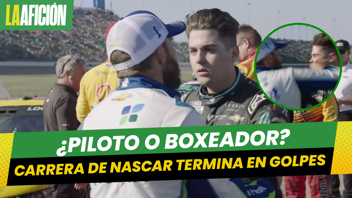 Pilotos de NASCAR se golpearon tras finalizar el Kansas Speedway
