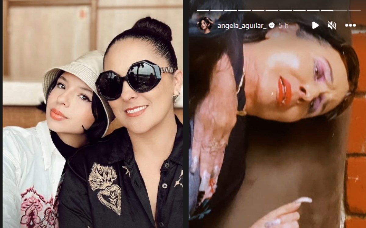 Ángela Aguilar felicita a su mamá y abuelita | Captura