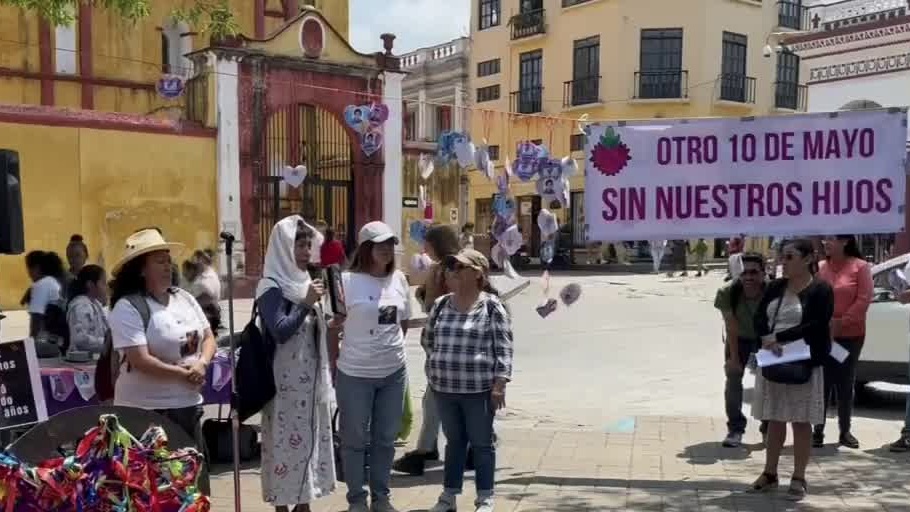 Colectivos marchan para exigir justicia por sus hijos en este Día de las Madres; Chiapas