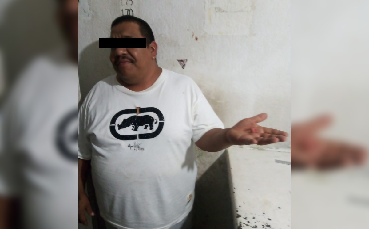 El hombre fue aprehendido ante el señalamiento directo del taxista. (Especial)