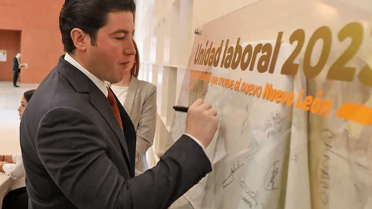 Samuel García elogia paz laboral en Nuevo León, llama a cerrar filas por la prosperidad