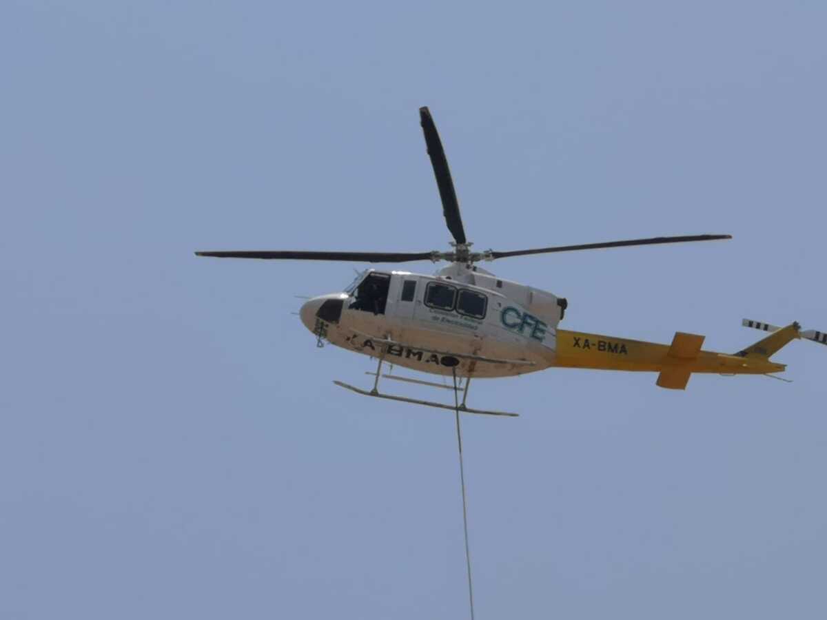 Helicóptero de la CFE. | Especial