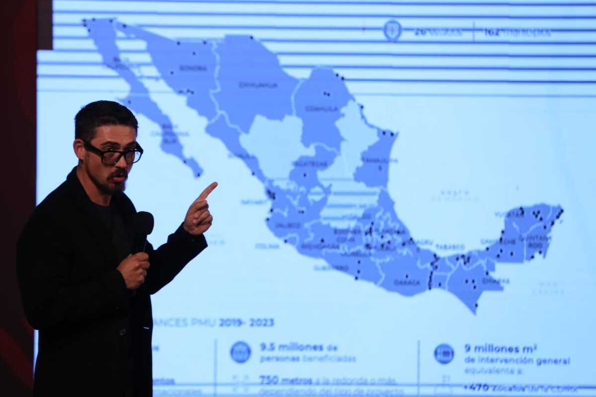 Román Meyer, titular de la Sedatu, en conferencia de prensa. | Octavio Hoyos