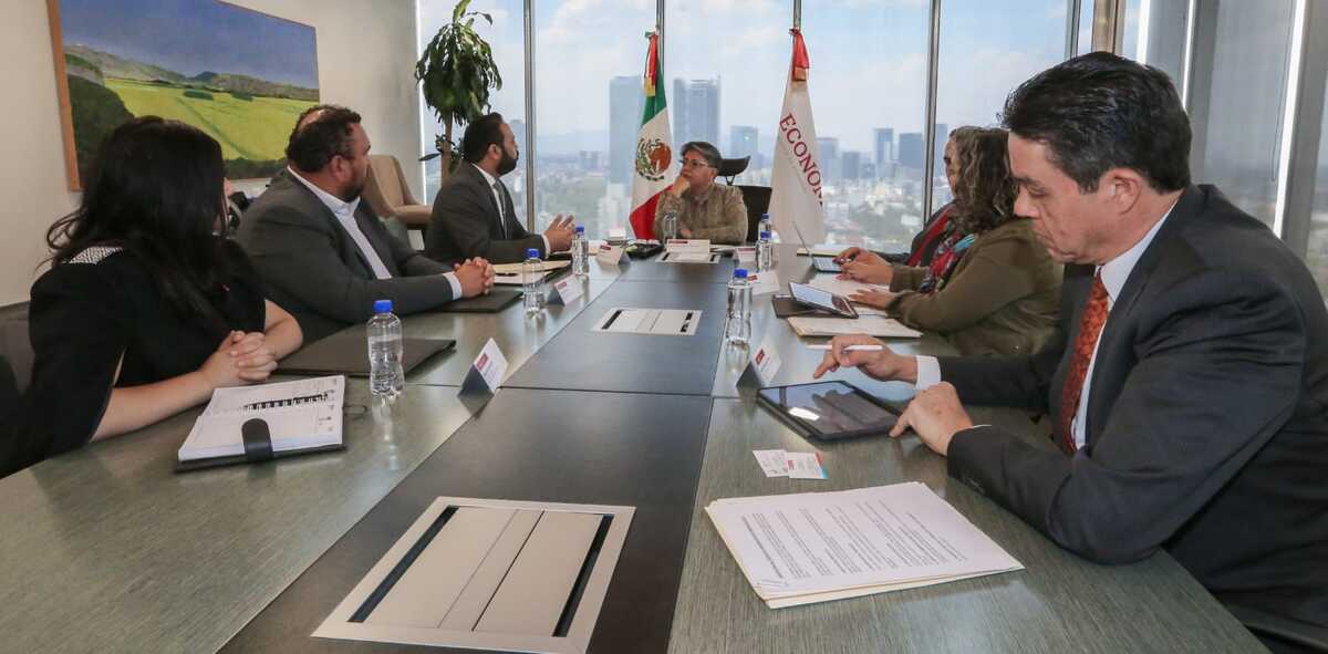 La secretaria de Economía, Raquel Buenrostro, se reunió con el presidente de la Cámara de Comercio India-México, Amit Miglani. | Especial