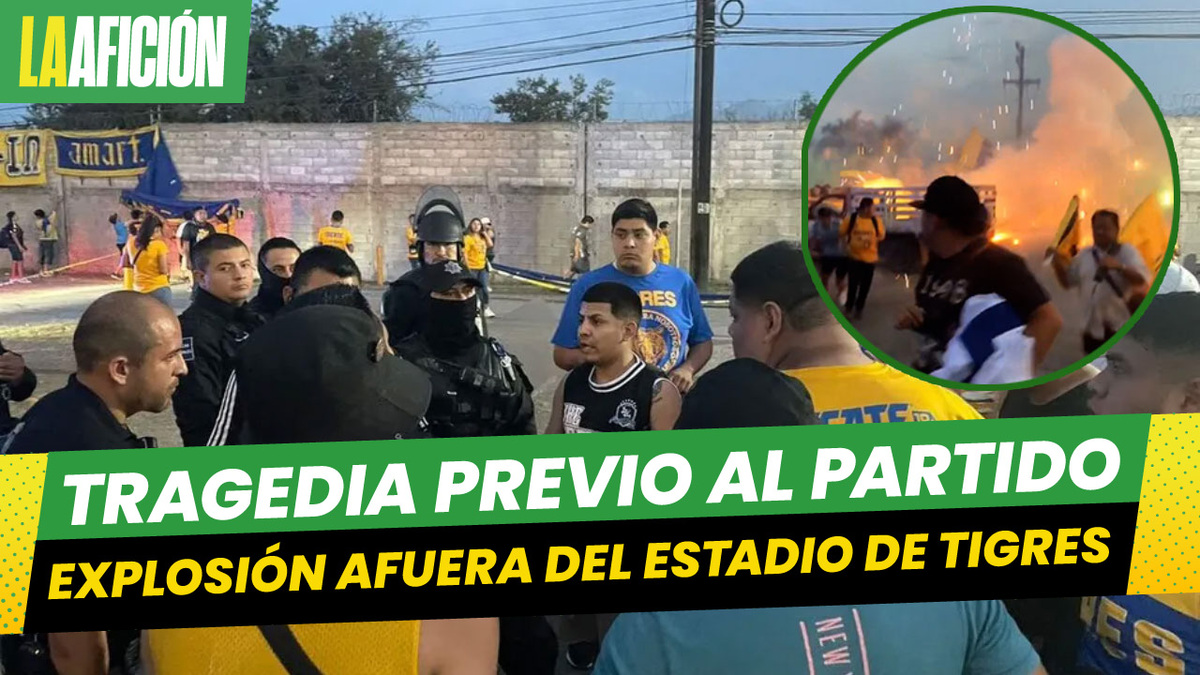 Aficionados de Tigres resultan heridos tras explosión de pirotecnia