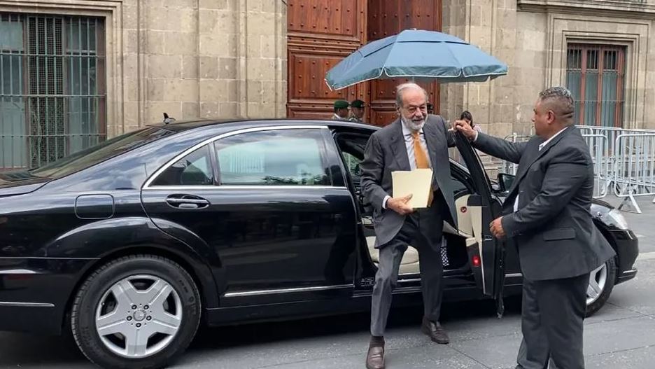 AMLO se reúne con Carlos Slim en Palacio Nacional
