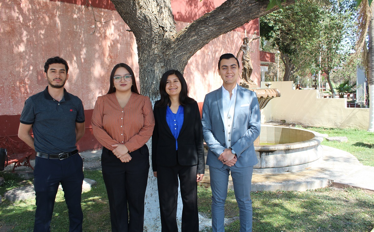Eduardo Juárez Hernández, David Antonio Garduño Hernández, Ana Rosa Flores Rosales y Nora Valeria Martínez Hernández. (Claudia Luévano)