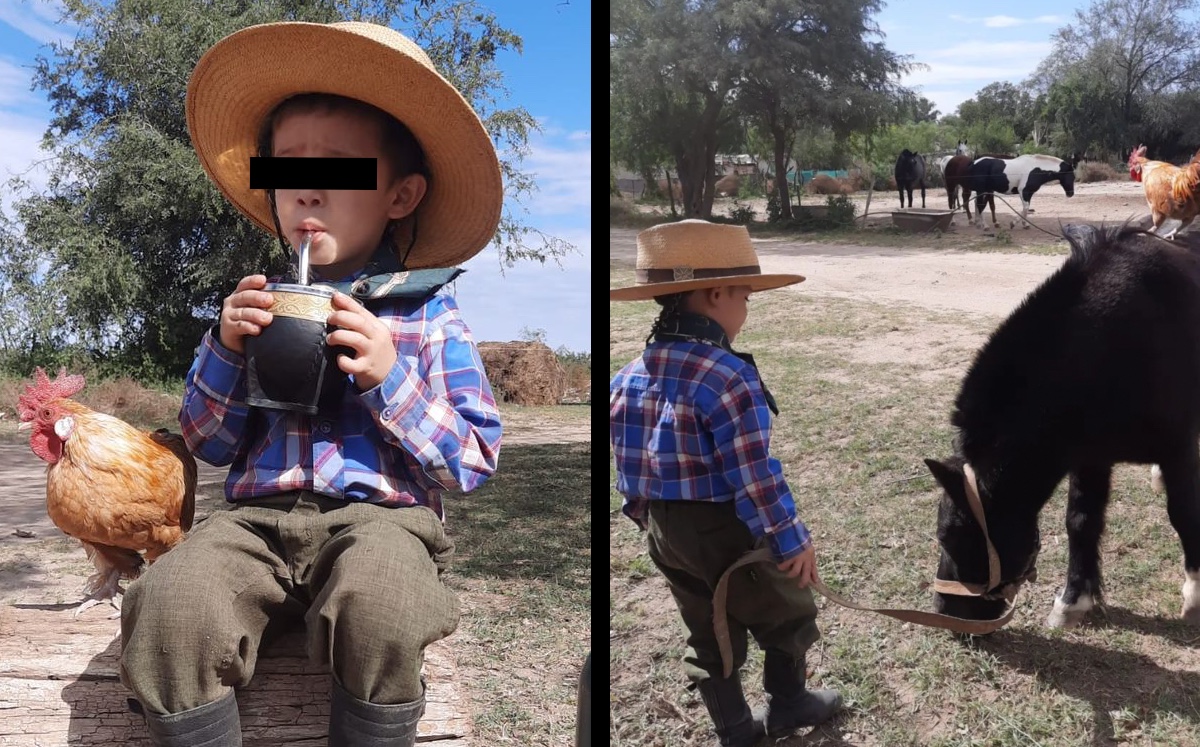 El niño se volvió viral al compartir su relación con un gallo | ESPECIAL