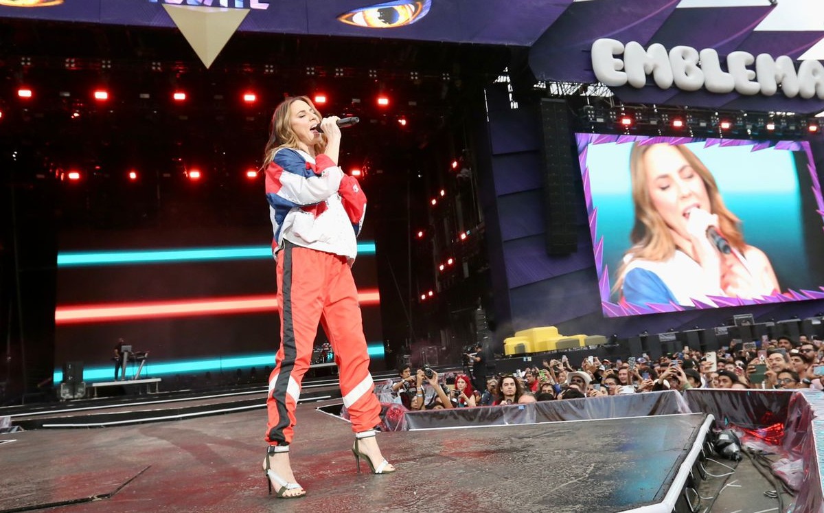 Mel C  durante su show | Ariel Ojeda