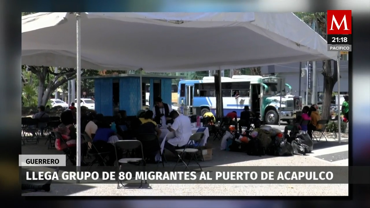 80 migrantes son trasladados al puerto de Acapulco