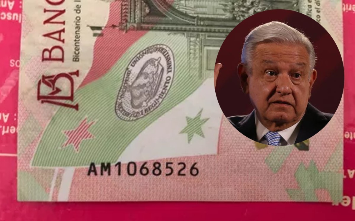 Venden billete de $20 con número de serie 'AMLO68' en 200 mil pesos | Fotos: Mercado Libre (Billete) y Octavio Hoyos (AMLO)