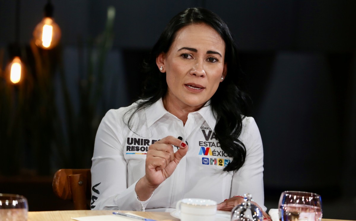 Alejandra del Moral, candidata a la gubernatura por la coalición Va por el Edomex. | Ariel Ojeda
