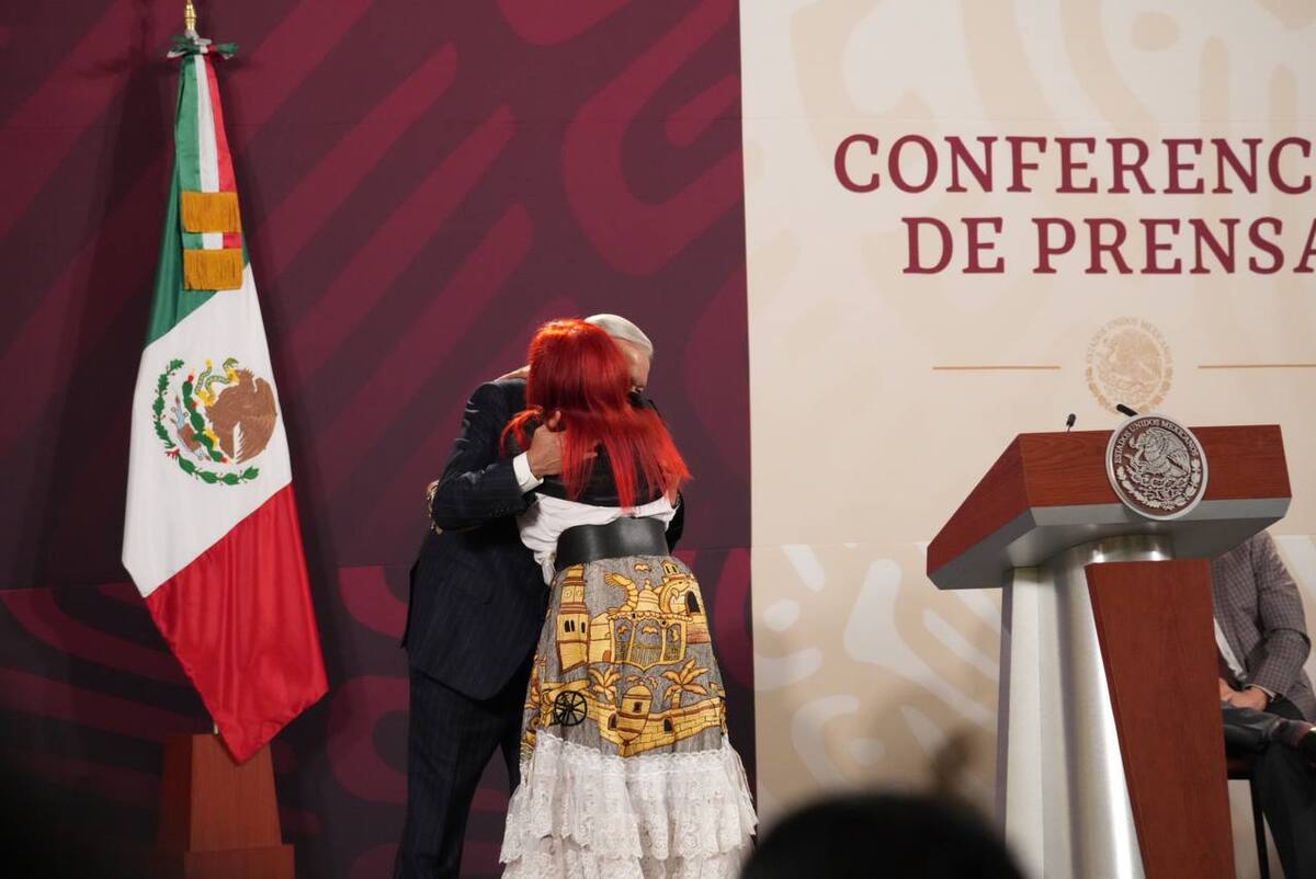 El Presidente y la gobernadora de Campeche. | Twitter @LaydaSansores
