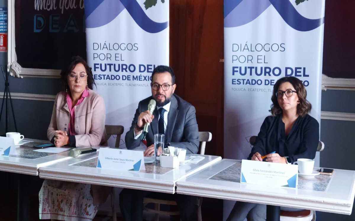 Gilberto Javier Sauza Martínez, presidente de Concaem, y Jacqueline García Vázquez, vicepresidenta de seguridad (Alondra Ávila)