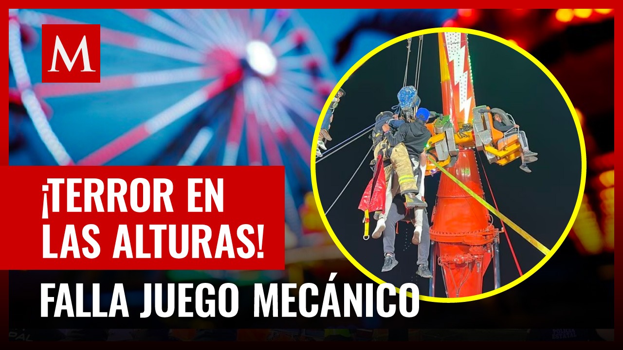 Personas quedan atrapadas en juego mecánico averiado Grupo Milenio