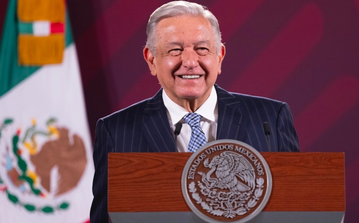 El presidente encabezó su conferencia mañanera desde el Salón de Tesorería. | Cortesía